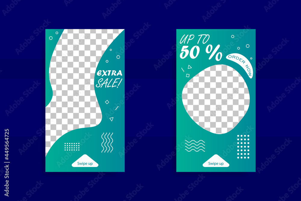 custom made wallpaper toronto digitalSocial media story status online product promotion, Vector illustration eps.10