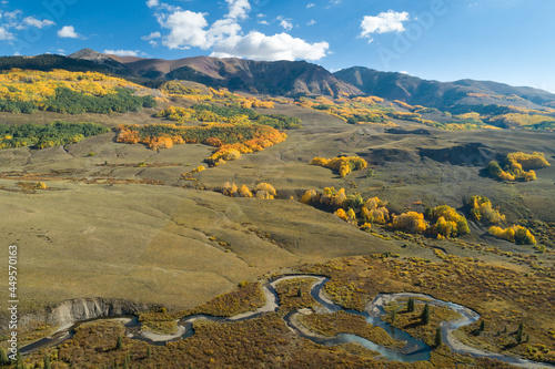 Mountain Fall Color and River