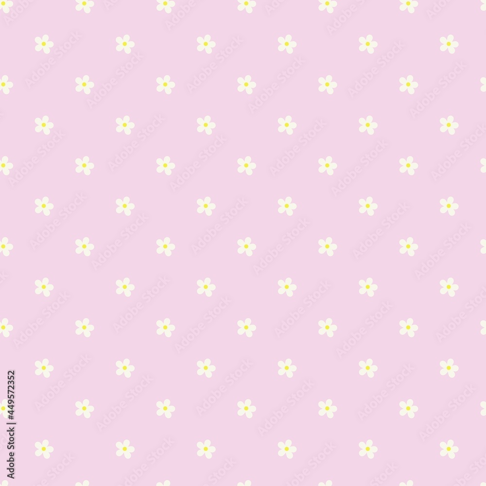 flowers seamless print. white daisies vector print for clothes or prints flowers seamless print. white daisies vector print for clothes or prints