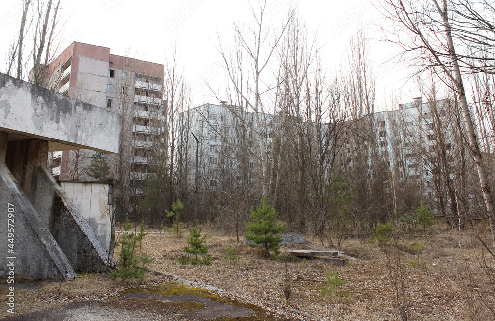 Pripyat is an exclusion zone after Black Andbult nuclear disaster at the nuclear power plant. Pripyat is an exclusion zone after Black Andbult nuclear disaster at the nuclear power plant.