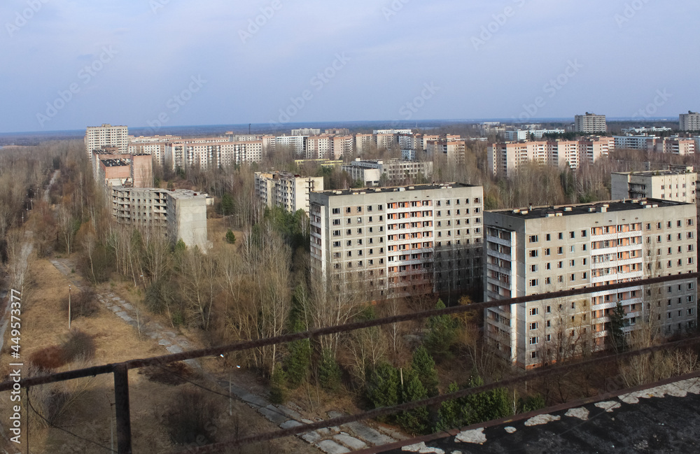 Pripyat is an exclusion zone after Black Andbult nuclear disaster at the nuclear power plant. Pripyat is an exclusion zone after Black Andbult nuclear disaster at the nuclear power plant.