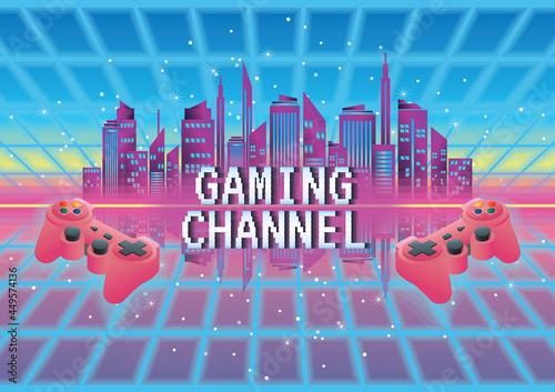 Game zone game icon background vector