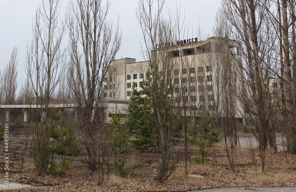 Pripyat is an exclusion zone after Black Andbult nuclear disaster at the nuclear power plant. Pripyat is an exclusion zone after Black Andbult nuclear disaster at the nuclear power plant.