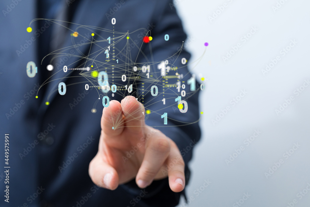 Futuristic in Industry 4.0 and business virtual diagram Futuristic in Industry 4.0 and business virtual diagram