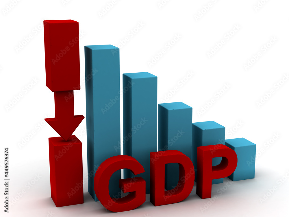 3d rendering Stock market online business concept. business Graph with GDP 3d rendering Stock market online business concept. business Graph with GDP