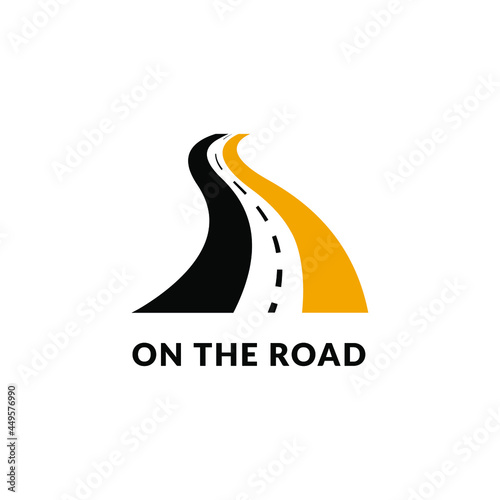 Design logo Modern Road Logo Way Transportation Street Template