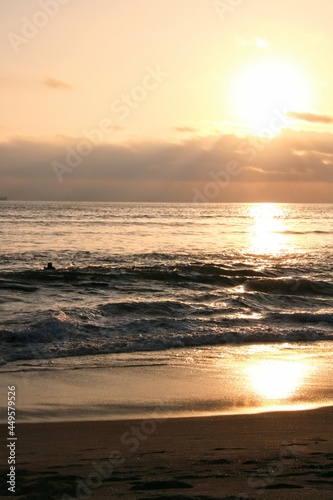 sunset on the beach