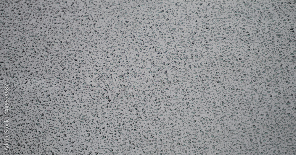 Textura de gotas de água da chuva num vidro no exterior Textura de gotas de água da chuva num vidro no exterior