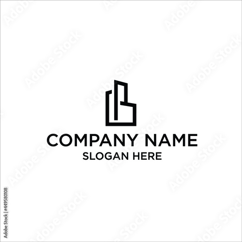logo B bulding / vector B bulding / icon B bulding