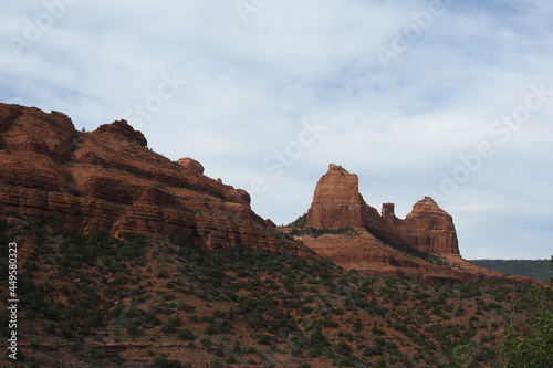 The picturesque scenery of the wilderness areas that surround the scenic desert town of Sedona  Arizona.