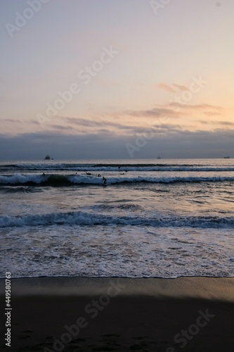 sunset on the beach