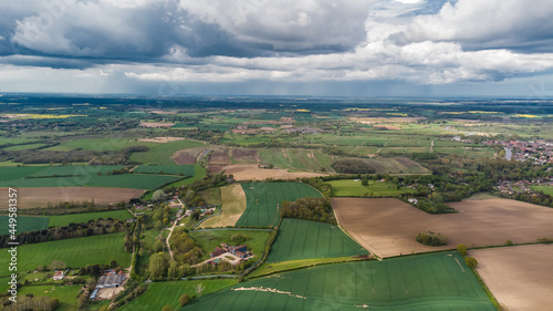 drone sky field