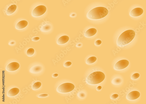 Cheese texture image, flat illustration for backgrounds and cheese wedge creations