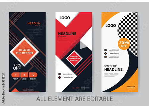 Brochure cover design free vector template