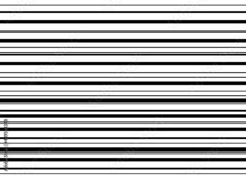 Different size black color horizontal stripe lines illustration