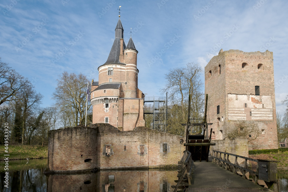 Ruin of castle Duurstede Wijk bij Duurstede, Utrecht Province, The Netherlands