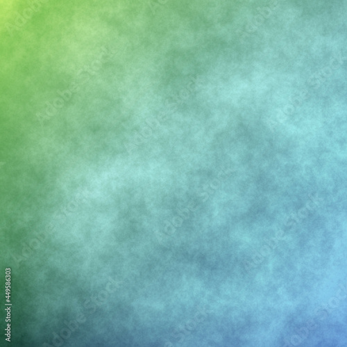 Gradient color blue and green paper. Sky and cloud background. 