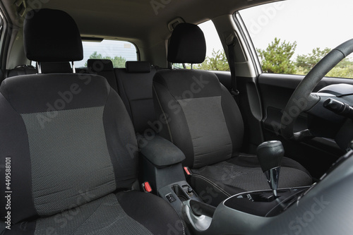 Car front seats. Auto interior © sveten