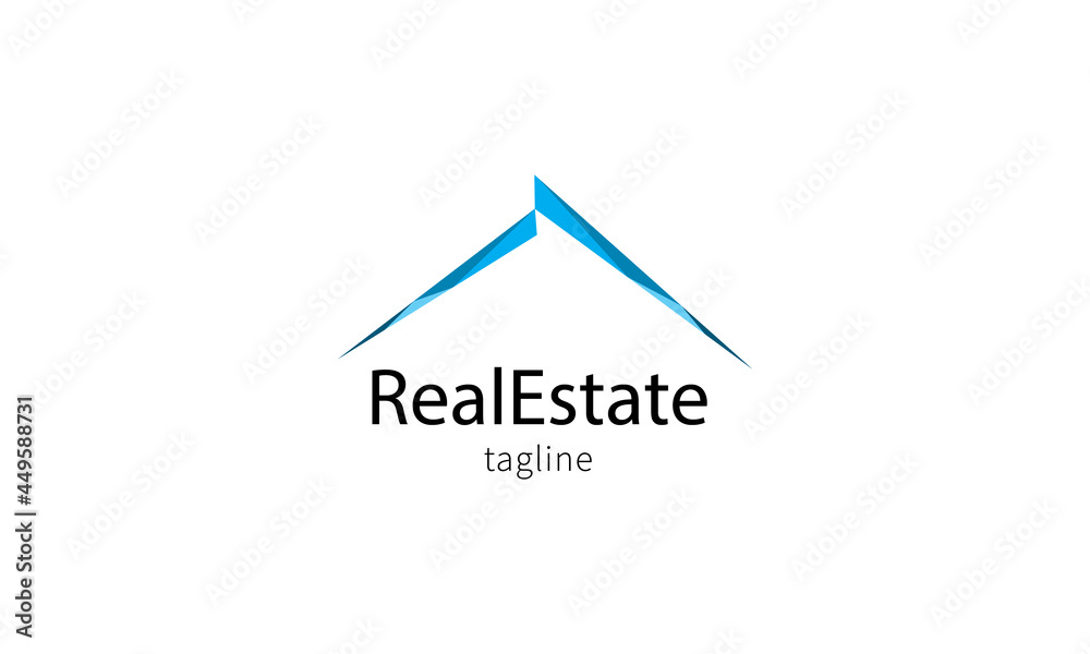 Premium vector logo Real Estate, Contruction with geometry shape Premium vector logo Real Estate, Contruction with geometry shape