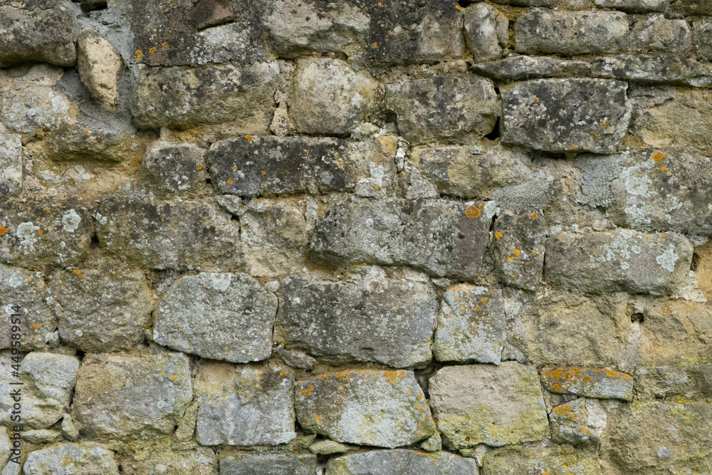 Old stone brick wall texture with mold Old stone brick wall texture with mold