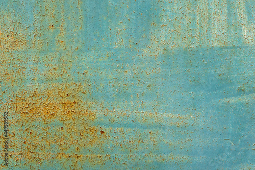 Texture rusty metal with brown and blue