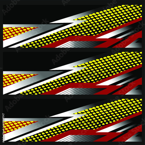 Racing car wrap. Abstract strip for racing car wrap, sticker, and decal