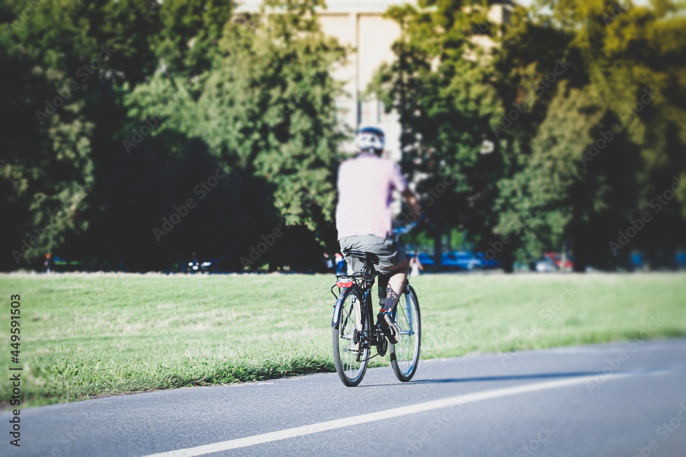 person riding a bicycle