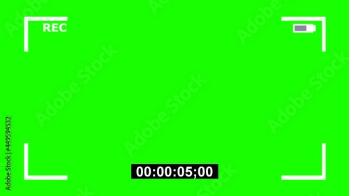Wallpaper Mural Camera recording with timer on green screen Torontodigital.ca