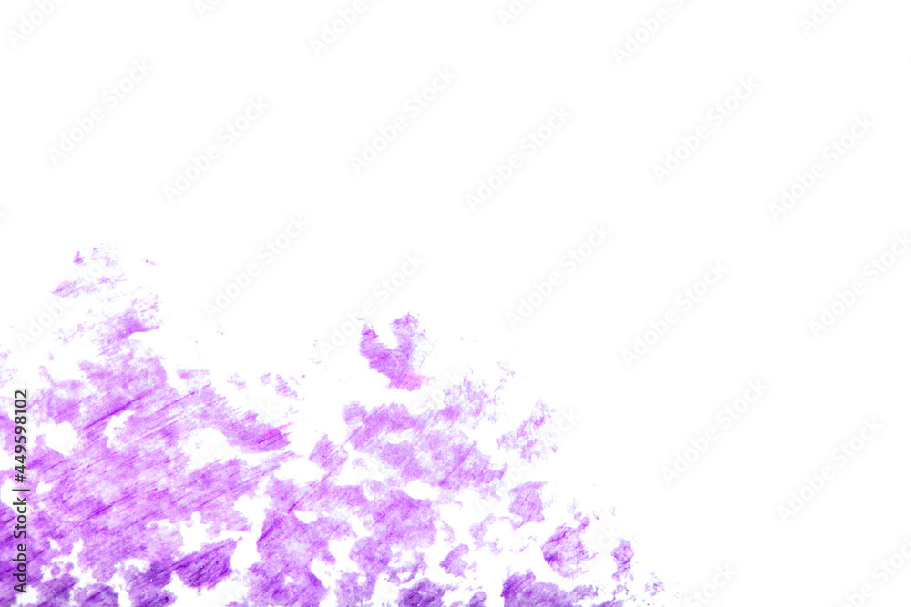 Crayon Texture Purple and Pink on White Background for Design