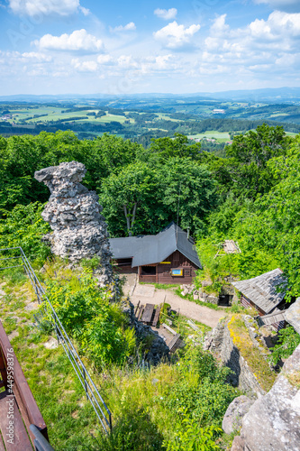 Lookout from Kumburk Castle Ruins near Nova Paka, Czech Republic