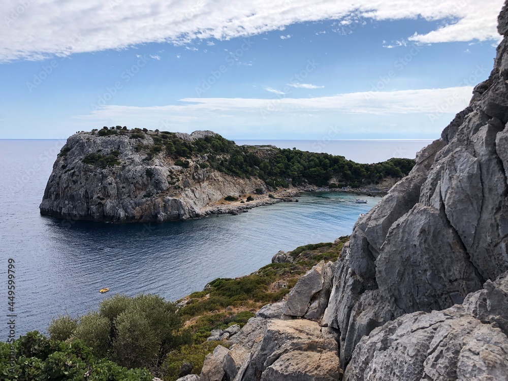 Greece Rhodes. Anthony Quinn Bay.