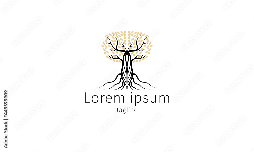 premium vector logo Oak tree premium vector logo Oak tree