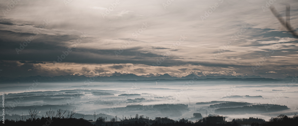 Land in Nebel