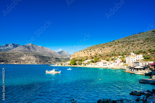 Gerolimenas coastal village in Mani, Peloponnese, Greece