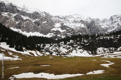 Wetterstein mountains, Bavarian Alps, Germany photo