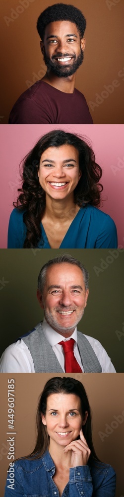 Group of 4 commercial people Group of 4 commercial people