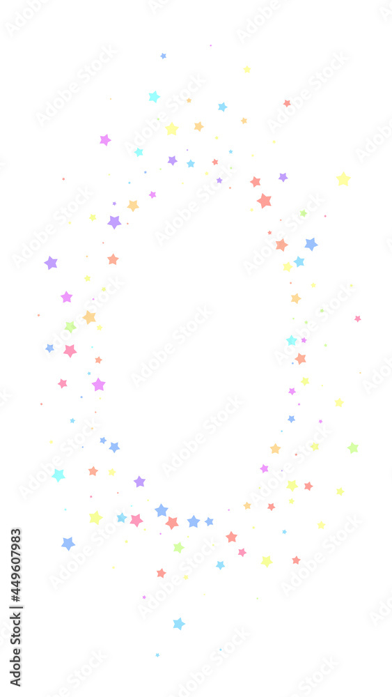 Festive uncommon confetti. Celebration stars. Colo