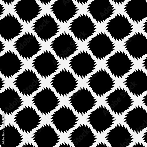 Black spiked balls. Vector seamless diagoal position shapes.