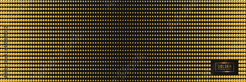 Golden luxury background with beads. Vector illustration.