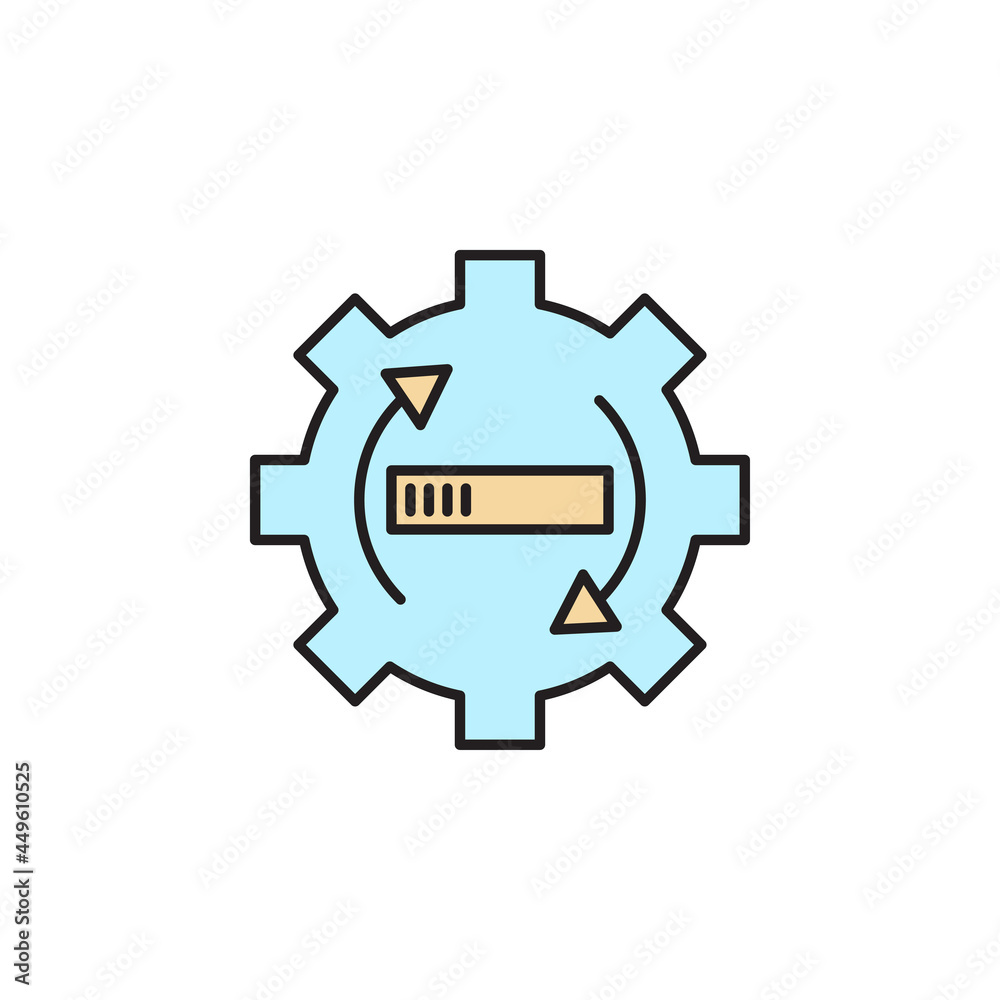 system update configuration loading icon