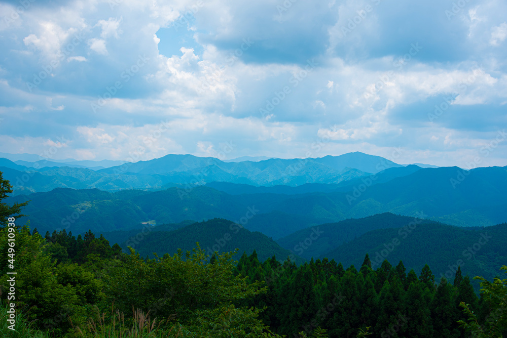 奈良県宇陀郡からの山々