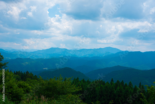 奈良県宇陀郡からの山々