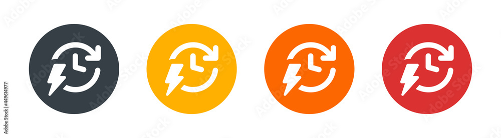 Accelerated process icon. Productive symbol Accelerated process icon. Productive symbol