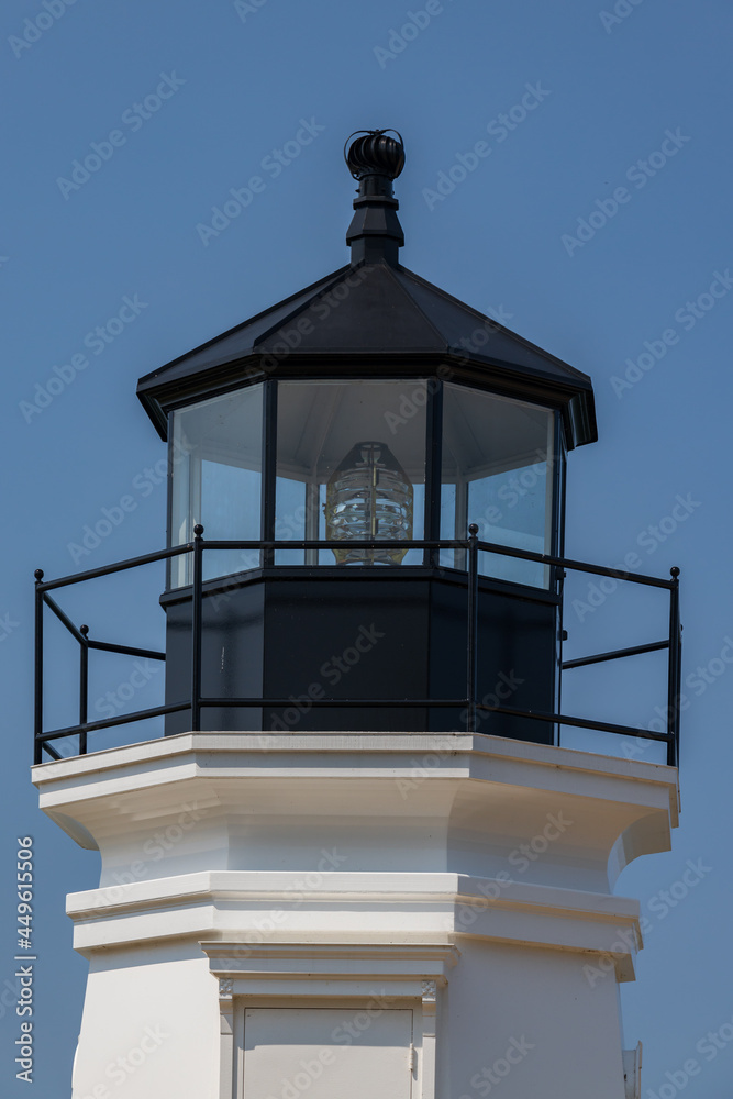 Vermillion lighthouse lantern room, Ohio, USA