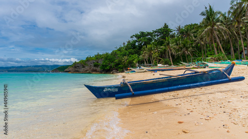 Fototapeta Naklejka Na Ścianę i Meble -  Ilig-Iligan beach in Boracay Island, Philippines.  Travel and nature.