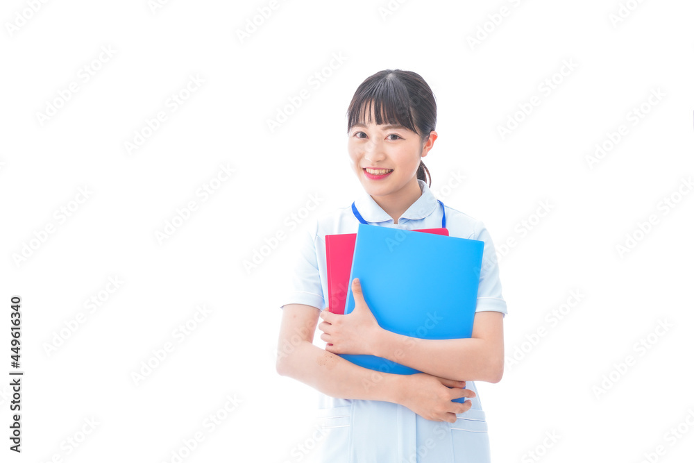 笑顔の若い看護師 笑顔の若い看護師