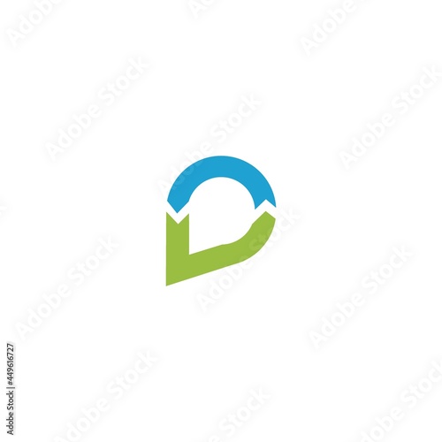 P Logo Abstract Design Vector Illustration icon