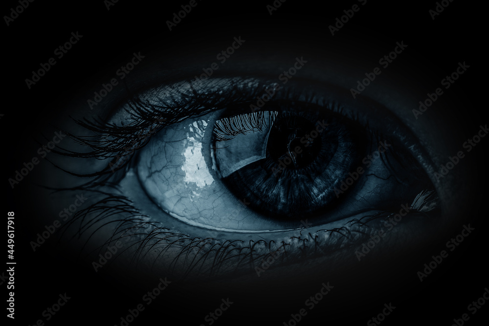 Macro image of human eye Macro image of human eye