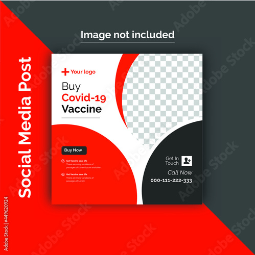 Covid-19 Vaccine, Covid-19 Social Media Post, Covid-19 post design, Vaccine design, Covid-19 Vaccine poster design, Buy Covid-19 Poster  photo
