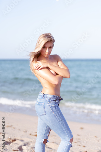 Gorgeous girl on the beach 